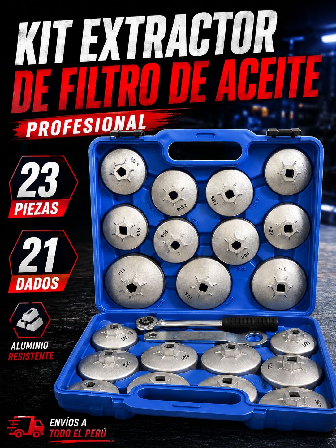 KIT EXTRACTOR DE FILTRO DE ACEITE PROFES