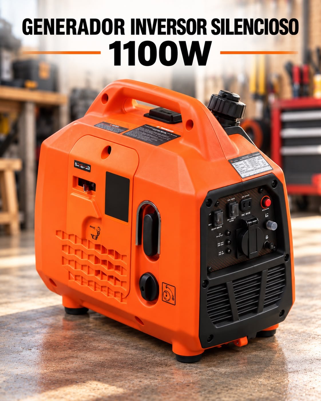 GENERADOR INVERSOR A GASOLINA 1100W