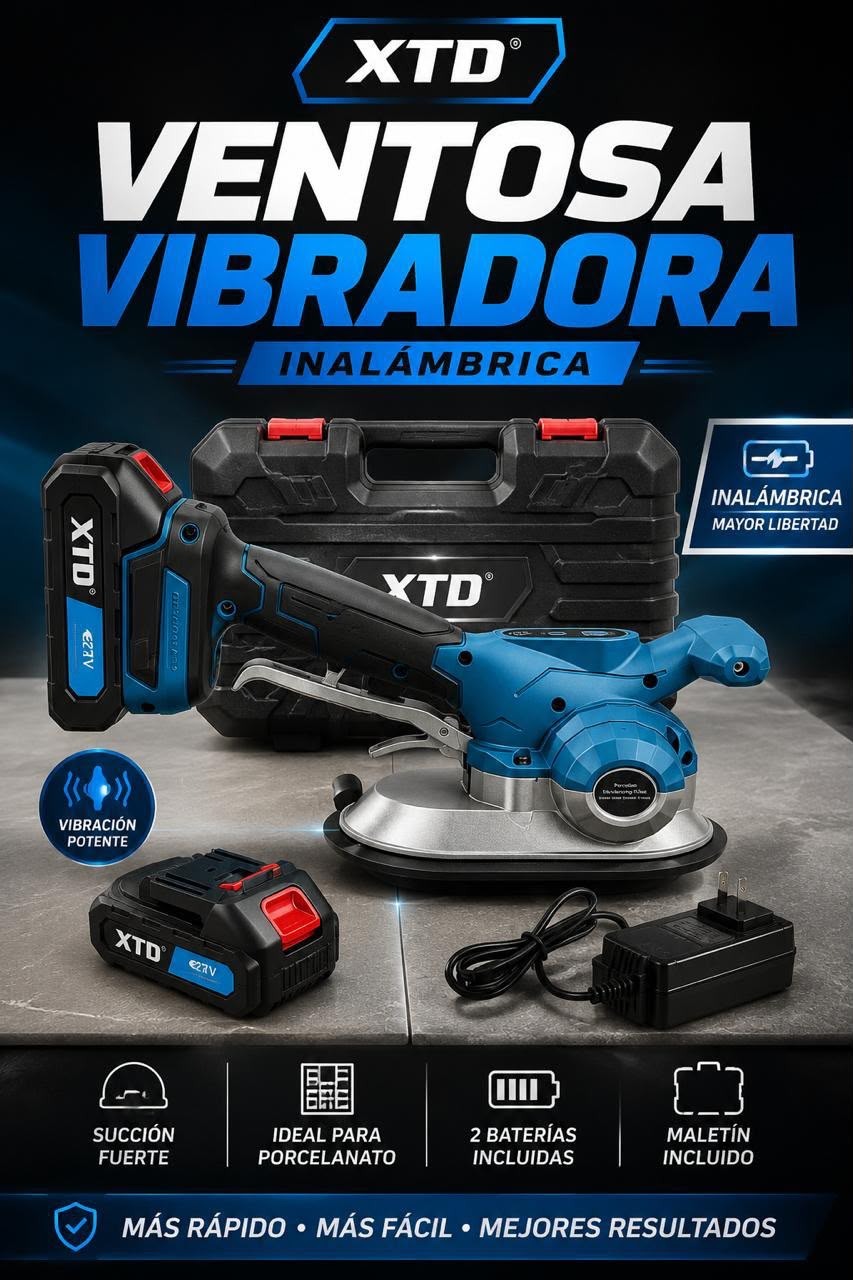 ❗VENTOSA VIBRADORA INALAMBRICA DE 24v XT