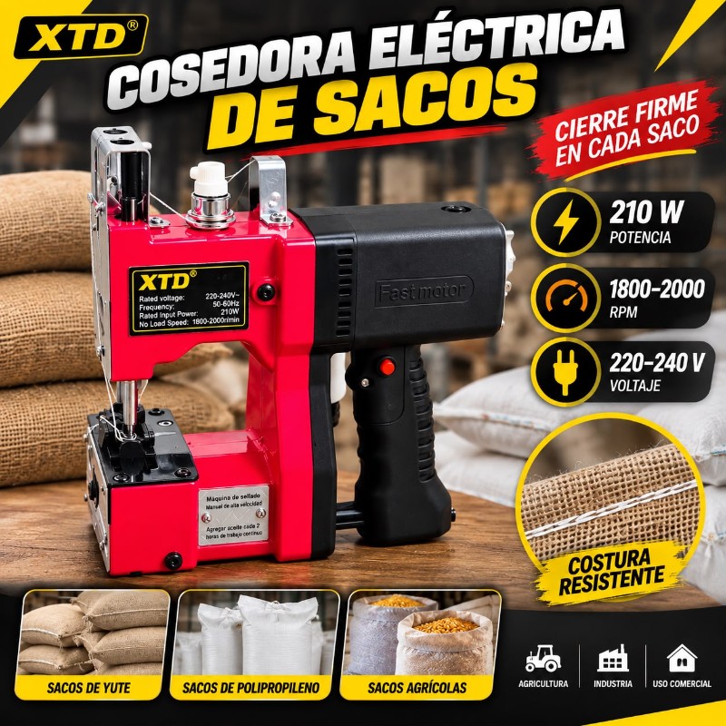 Máquina de cocer sacos Electrica