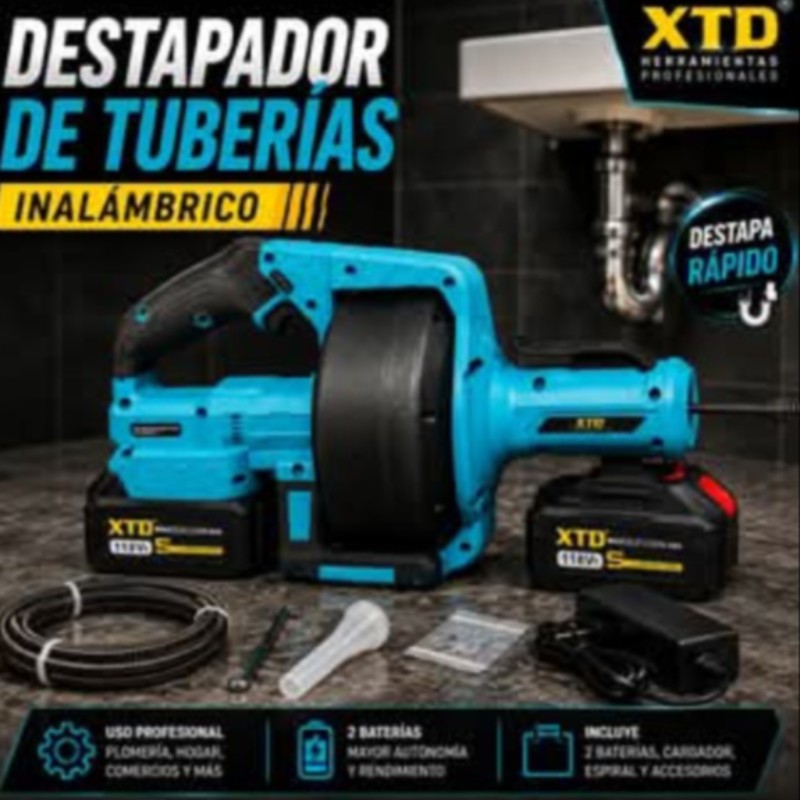 MÁQUINA DESTAPADORA DE TUBERÍAS INALÁMBR