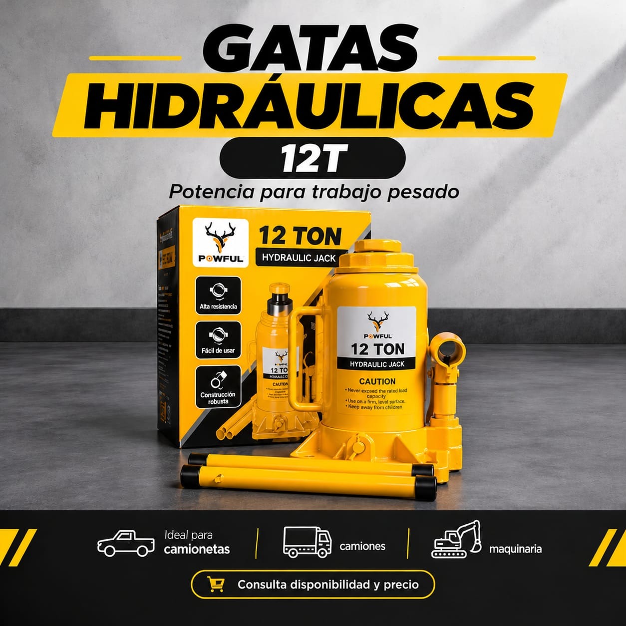 GATA HIDRAULICA 12T
