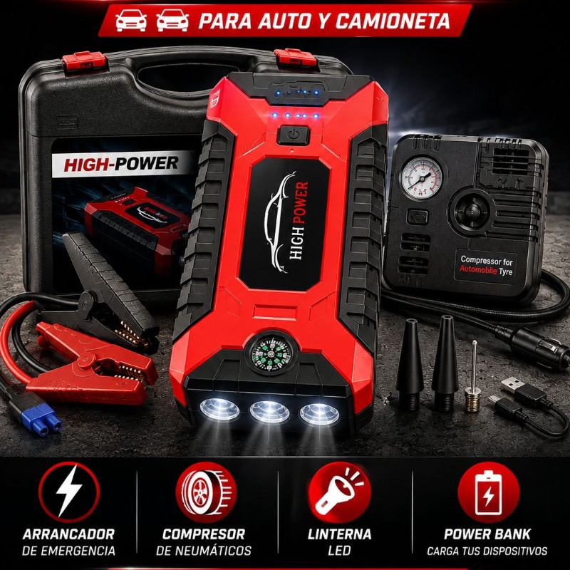 Kit de Emergencia 4 en 1 para autos