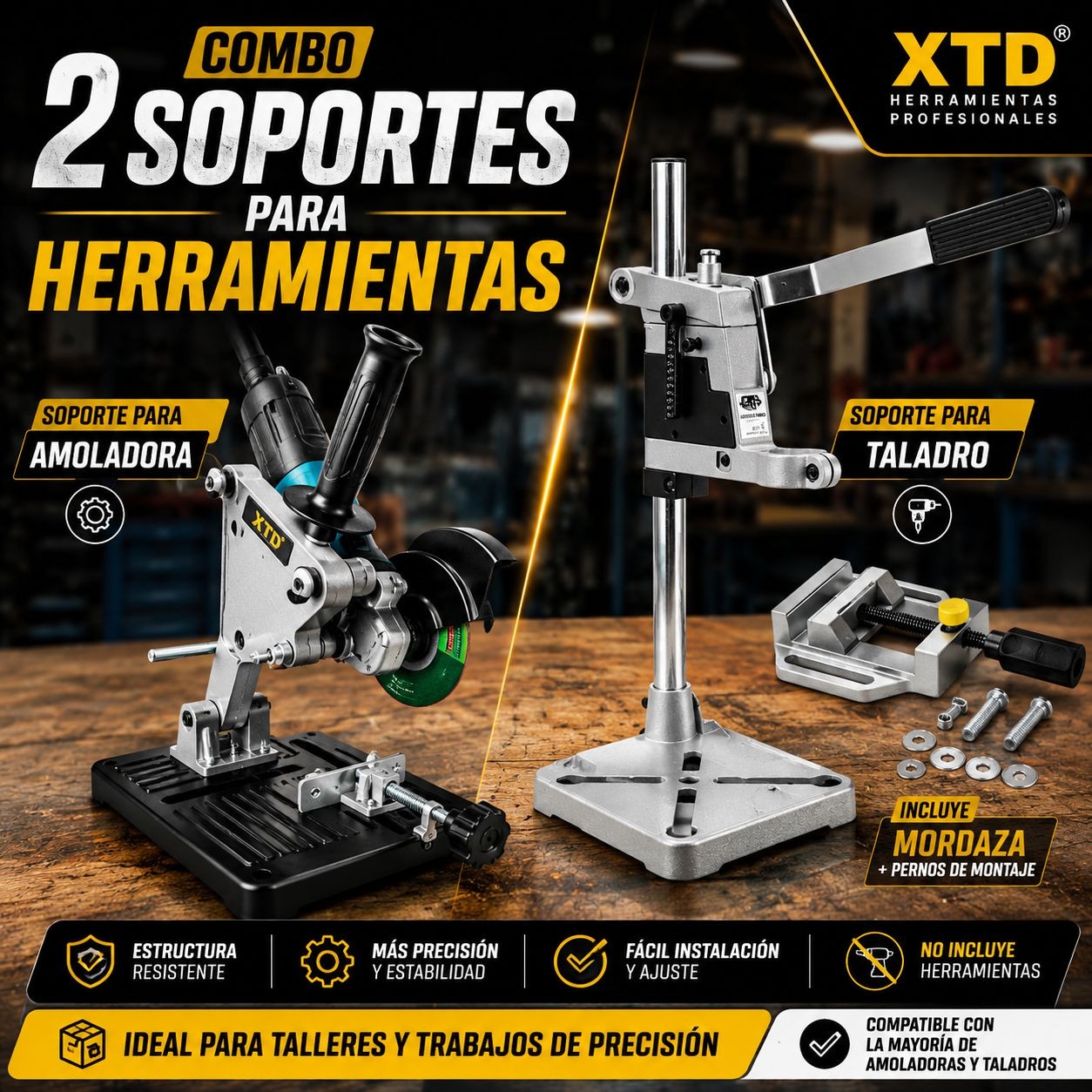 ❗SOPORTE DE AMOLADORA UNIVERSAL + SOPORT